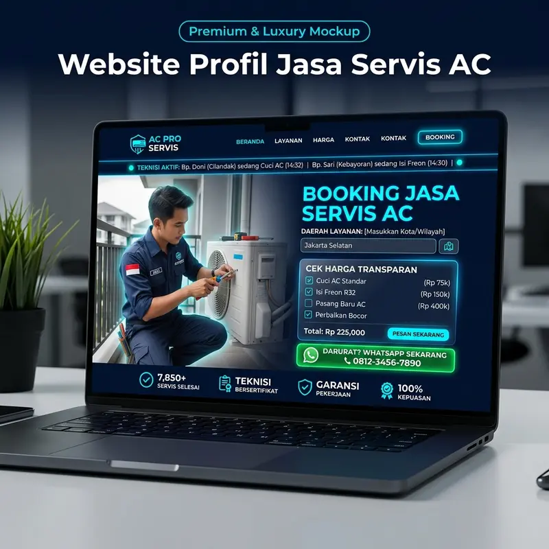 Website Profil Jasa Servis AC